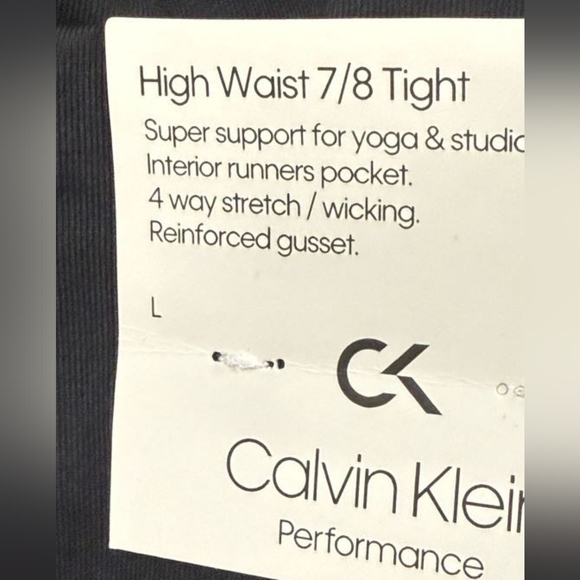 Calvin Klein High waist performance tight for workout sz 7/8 - Picture 5 of 7